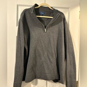 men’s gray zip up size 2x